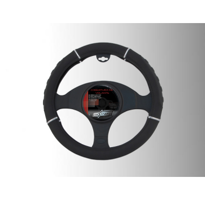 Funda Cubrevolantes Negro Piel Eleganza