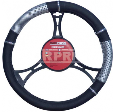 Funda Volante Negro/Plata 37->39 Cm