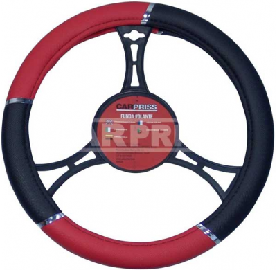 Funda Volante Negro/Rojo 37->39 Cm