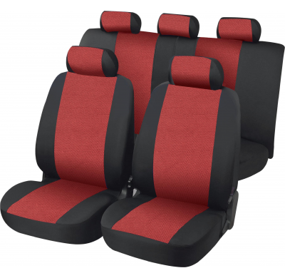 Fundas Asiento 11 Piezas Belfort Negro/Rojo