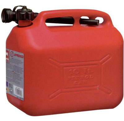 Garrafa 10 Litros Para Combustible Con Tapa Y Tubo Flexible Homologacion Eu