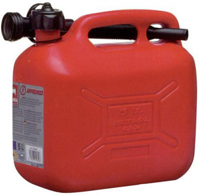 Garrafa 5 Litros Para Combustible Con Tapa Y Tubo Flexible Homologacion Eu