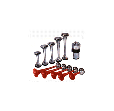 Jgo.Bocinas 5 Trompetas (La Cucaracha) 12v. Metálica