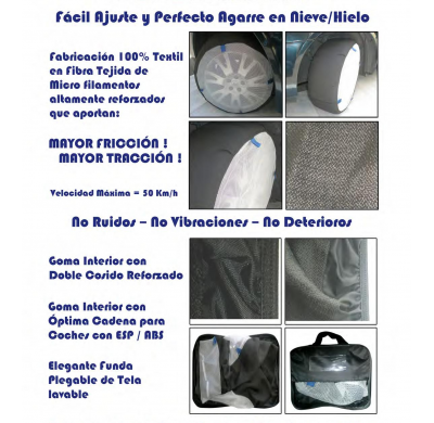 Jgo Cadenas De Nieve Tela Medida 78