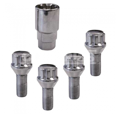 Jgo Tornillos Antirrobo C M12x1.5x26mm Esferico