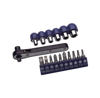 Juego De Carraca Con Puntas Y Vasos 17pzs