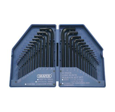 Juego De Llaves Allen Largas Métricas / Pulgadas 30pzs