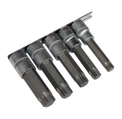 Juego De Vasos 1/2" Con Punta Torx 5pzs