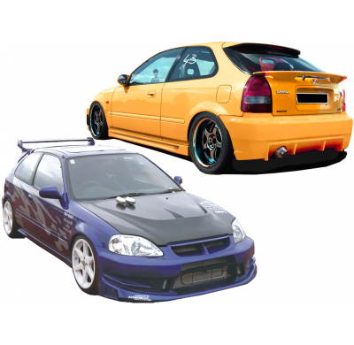 Kit Carroceria Honda Civic 98 Hatchback Dragon