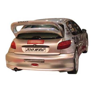 Kit Peugeot 206 Wrc Compuesto De-Paragolpes Delantero,Paragolpes Trasero,Taloneras,Aletas Traseras,Aletas Delanteras