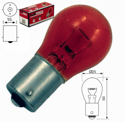 Lampara 1 Polo Ambar 12v 21w (Caja 10 Uds.).