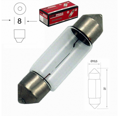 Lampara Plafonier 12v 5w (Caja 10 Unidades).