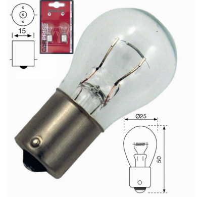 Lamparas 1 Polo 12v 21w (Blister 2 Unidades).