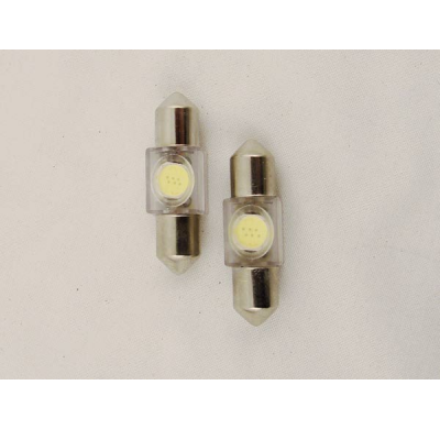 Lamparas T11 Blanco -  1 Led Smd 36mm 12v