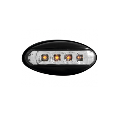 Led-Intermitente Lateral Peugeot 206 _ Carcasa Negro _ Lente Transparente