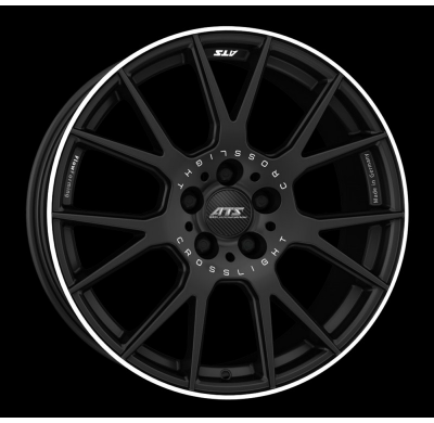 Llanta Ats Wheels Crosslight 8.5 X 19 Black/ Polished Rim Ats Wheels