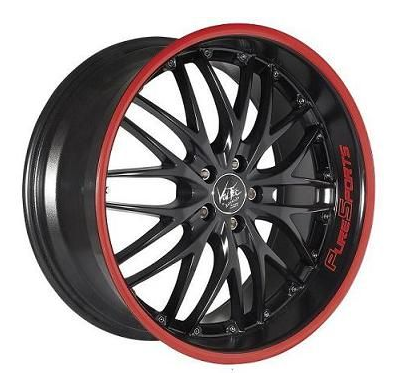 Llanta Barracuda Voltec Aro Rojo-Amarillo 8x17 4-5 Tornillos