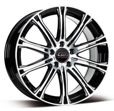 Llanta Borbet Cw1 8 X 18 Negro Pulido Borbet Wheels