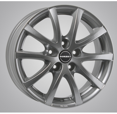 Llanta Borbet Lv5 7 X 17 Metal Grey 5 Tornillos