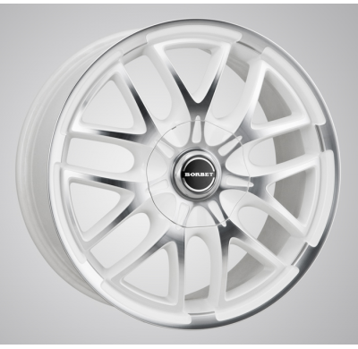 Llanta Borbet Xa White 9 X 20 White Polished 4-5 Tornillos