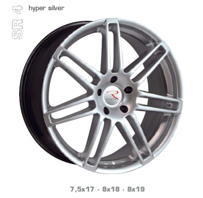 Llanta Emotion Wheels Sr4 Silver 7,5x17