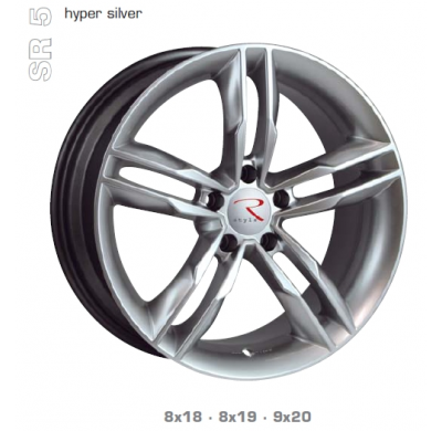 Llanta Emotion Wheels Sr5 Silver 9x20