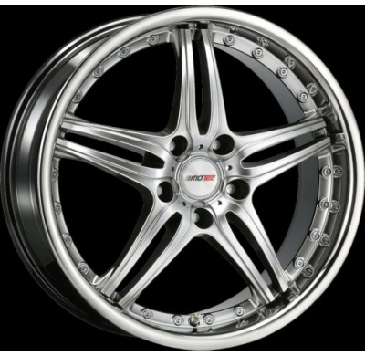 Llanta Motec Wheels Pantera Hyperblack Stainless Lip 8, 5jx19" - Peso 12,1-13,4