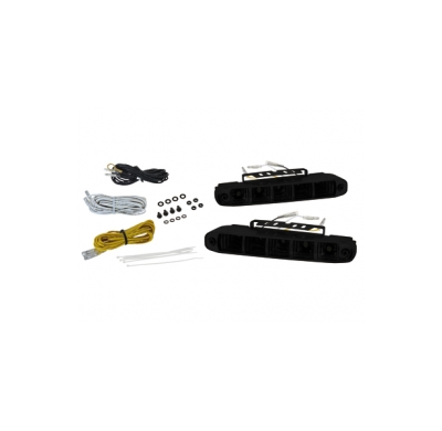 Luces Diurnas Con 5 Led Lxhxt 160x26x48mm_Negros