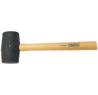 Martillo De Goma, 450g, Mango De Madera