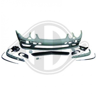 Parachoques Deportivo Delantero W211, 02-06; Pdc;Pintable + Accesorios