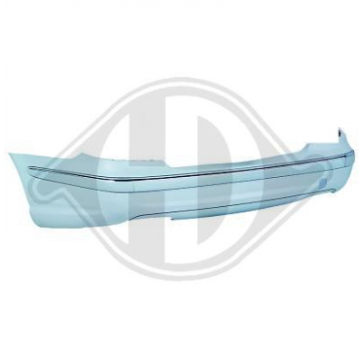 Parachoques Deportivo Trasero W211, 02-06; Pintable; Complet. + Accesorios; No Pdc