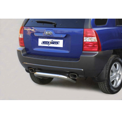 Paragolpes Acero Inoxidable 76mm Tras Kia Sportage 2005