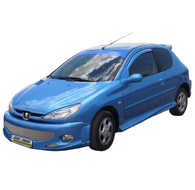 Paragolpes Del. Con Branquias Peugeot 206