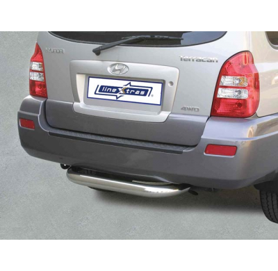 Paragolpes Tras Acero Inoxidable 76mm Hyundai Terracan 04/2005