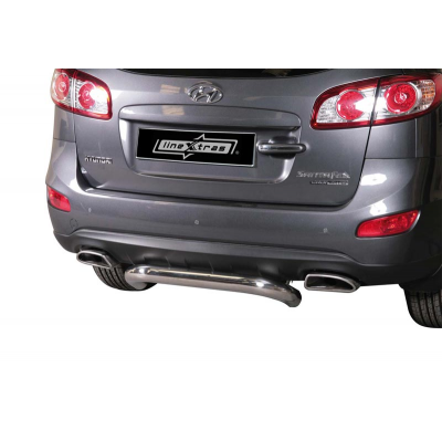 Paragolpes Trasero Acero Inoxidable 76mm Hyundai Santa Fe 2010