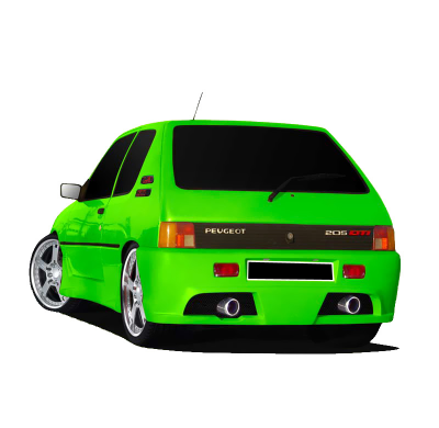 Paragolpes Trasero Peugeot 205
