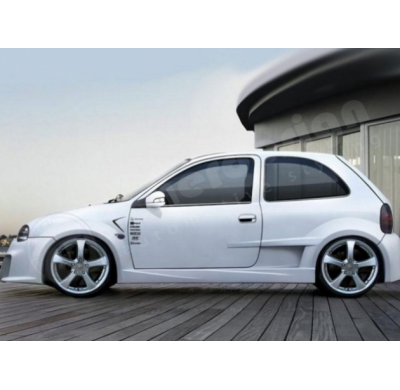 Pareja Molduras Puerta Optima Wide<br>opel Corsa B 1993/2000<br><br>ibherdesign El Tiempo De Entrega De Este Articulo Puede Ser