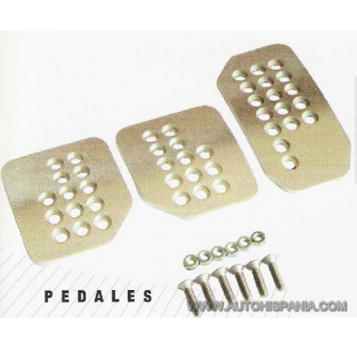 Pedales 01 Aluminio  Pulido