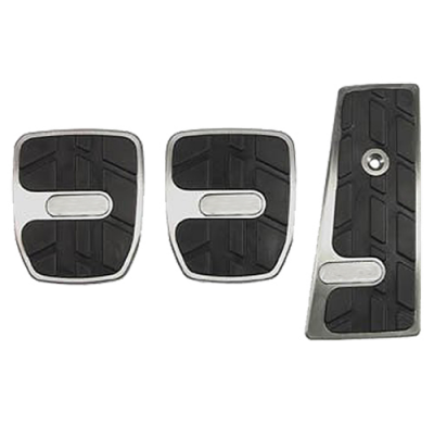 Pedales Aluminio Con Goma Negra