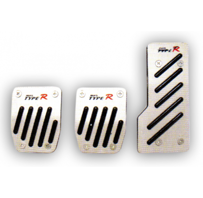 Pedales Aluminio Mate C/Goma Negra Tornillos Incl.