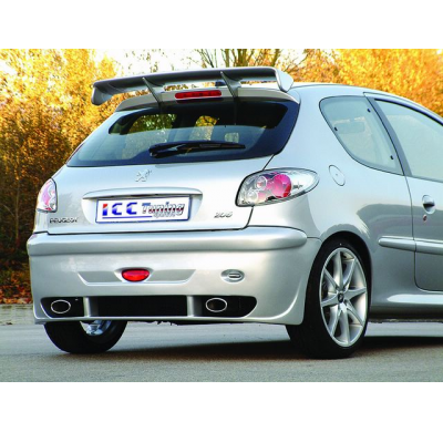 Peugeot-206 Race Look Parachoques Trasero Pu/Rim