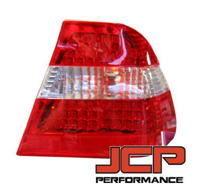 Piloto Trasero Crystal-Red/Clear Led Jcp Bmw 3-Series E46 4dr 98/01