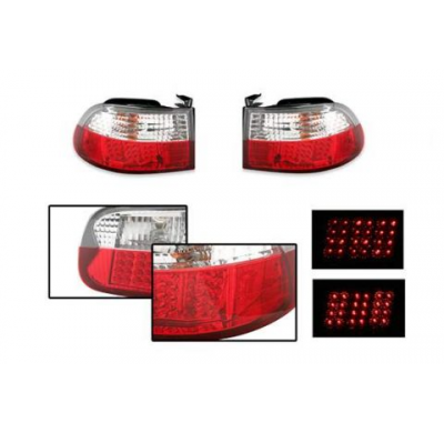 Piloto Trasero Crystal Red/Clear Led Jcp Honda Civic 92/95 3dr Hb Eg