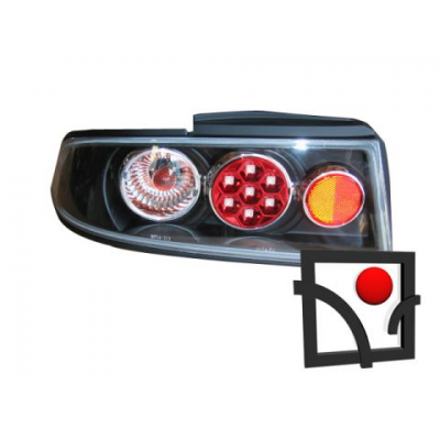 Piloto Trasero Lxs Led Black Jcp Nissan 200sx S14 94/98 2dr Coupe