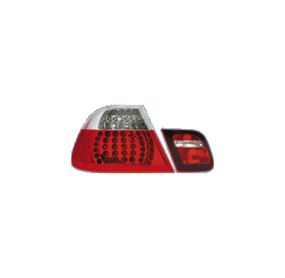 Pilotos Led Al Bm 3 E46 4drs 98-02 Led Red/Clea