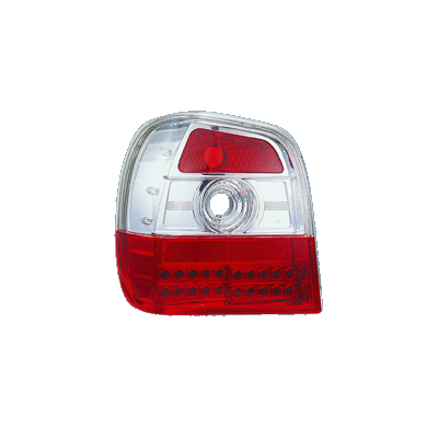 Pilotos Led Al Vw Polo 6n 95-99 Led Red/Clear