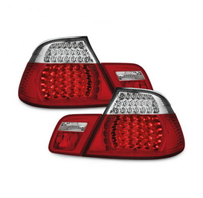 Pilotos Led Bmw E46 Coupé 03-05 _ Red/Crystal