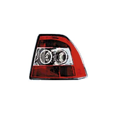 Pilotos Traseros Al Op Vectra B 95-99 Red/Clear