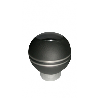 Pomo Wild Piel Negra C/ Aros Cromo