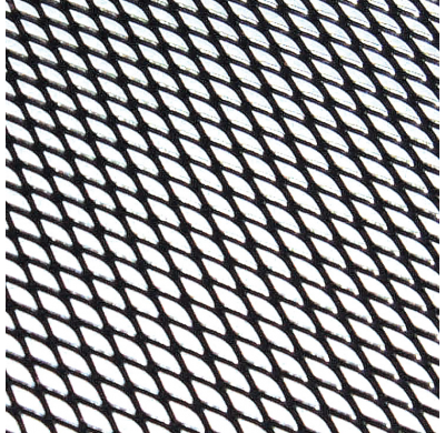 Rejilla Aluminio 30x90cm Rombo Grande Negro